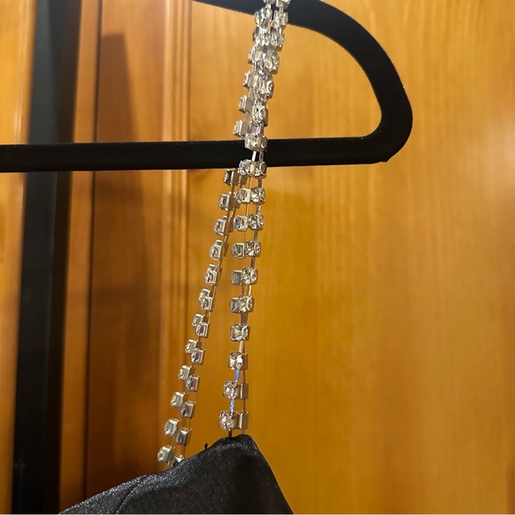 MAC DUGGAL CHARMEUSE RHINESTONE STRAP TRUMPET GOW - Picture 9 of 15